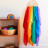 Wooden Rainbow Display For Playsilks, Cloth, Waldorf Toys