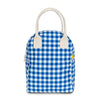 Zipper Lunch Bag - Gingham Blue