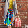 Zipper Lunch Bag - Gingham Red