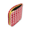 Snack Mat - Gingham Red