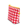 Tiny Zip - Gingham Red