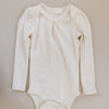 Long Sleeve Pouf Onesie, Milk