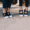 Eco-Friendly Canvas Mary Jane Sneakers in Navy