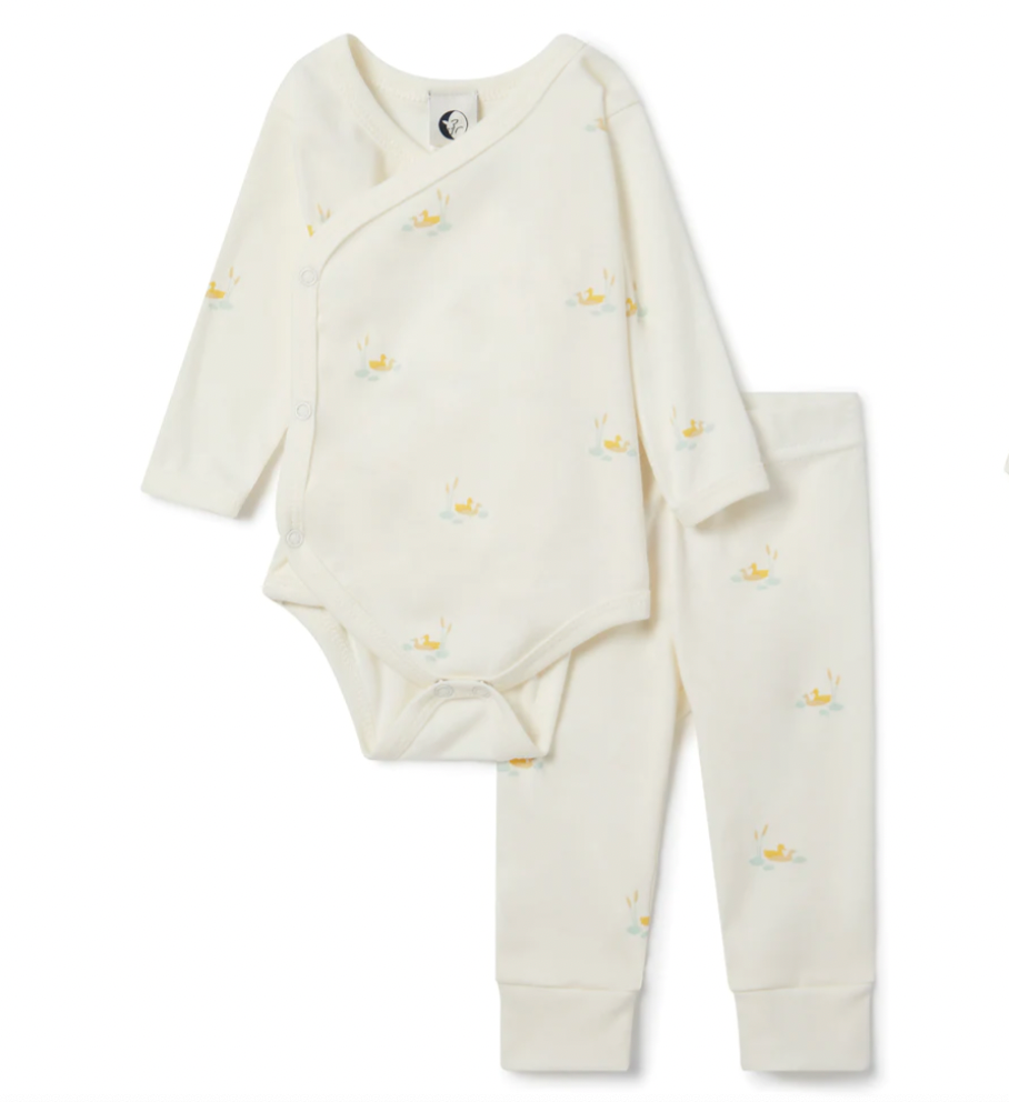 DUCKLING WRAP & TROUSER SET