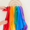 Wooden Rainbow Display For Playsilks, Cloth, Waldorf Toys